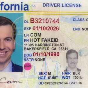 Novelty California ID Card