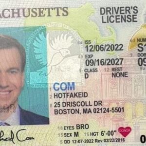 Novelty Massachusetts ID Card